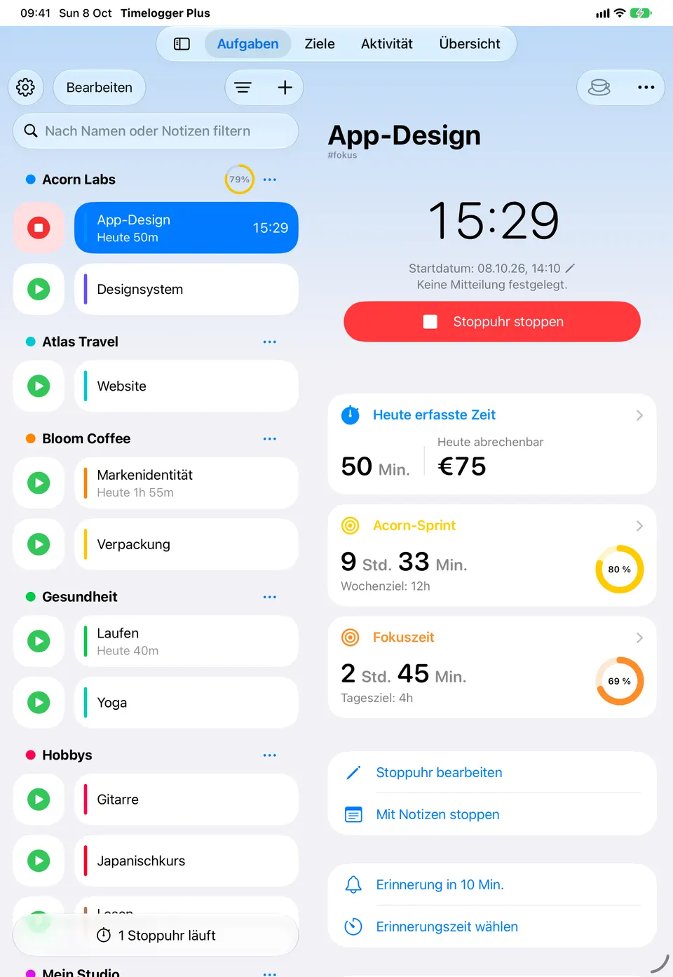 iCloud-Synchronisierung (Premium)