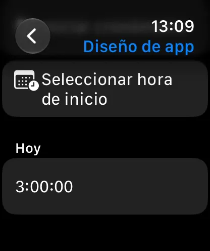 Apple Watch con el total de hoy de una tarea